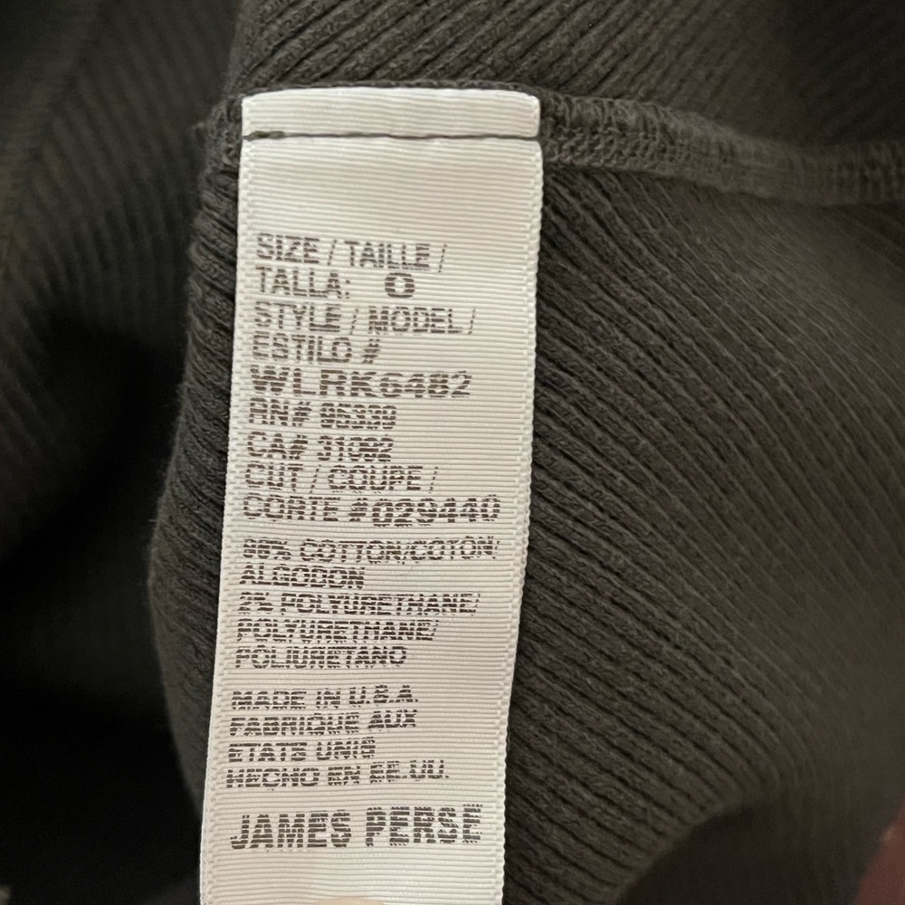 James Perse Chevron Rib Cami Dress - Picture 6 of 7